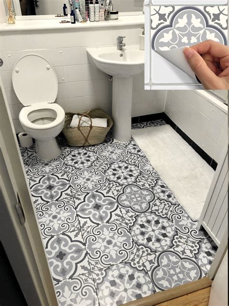 Soak in hot soapy water and use the second stencil while it dries. . Waterproof bathroom tile stickers bunnings